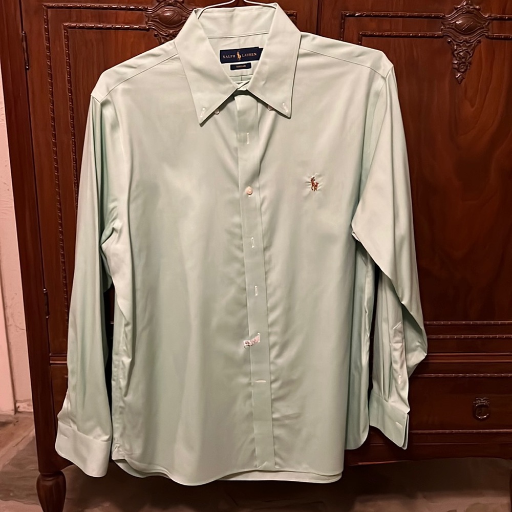 Mint Green Button Down L - image 1